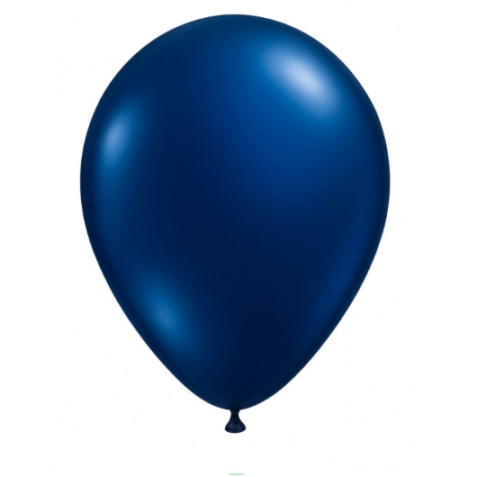 Metallic Pearl 28cm Balloons Midnight Blue Image
